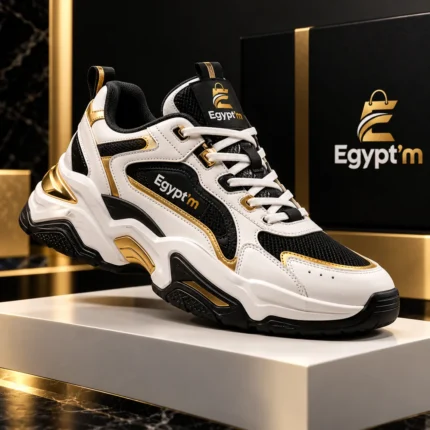 سنيكرز رجالي أبيض وأسود